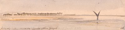 Opposite Abu Girgeh by Edward Lear